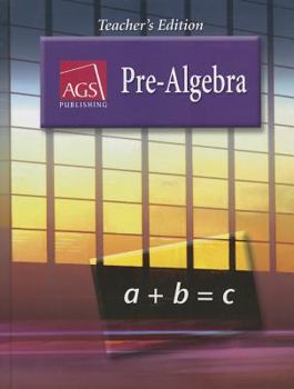 Hardcover Pre-Algebra Teacher's Edition Book