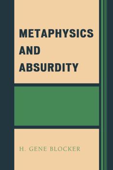 Paperback Metaphysics and Absurdity Book