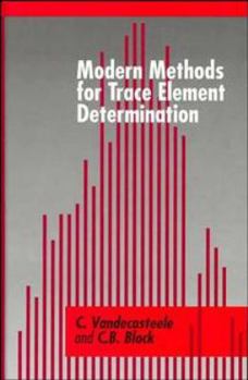 Hardcover Modern Methods for Trace Element Determination Book