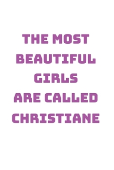 Christiane Girl Woman Notebook: Graph Paper Journal 6x9 - 120 Pages