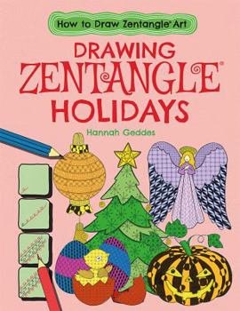 Library Binding Drawing Zentangle(r) Holidays Book