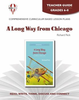 Paperback A Long Way from Chicago - Teacher Guide by Novel Units Book
