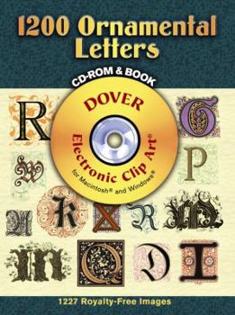 Paperback 1200 Ornamental Letters [With CDROM] Book