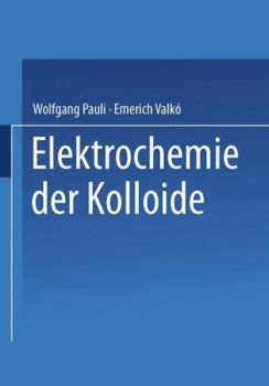 Paperback Elektrochemie Der Kolloide [German] Book