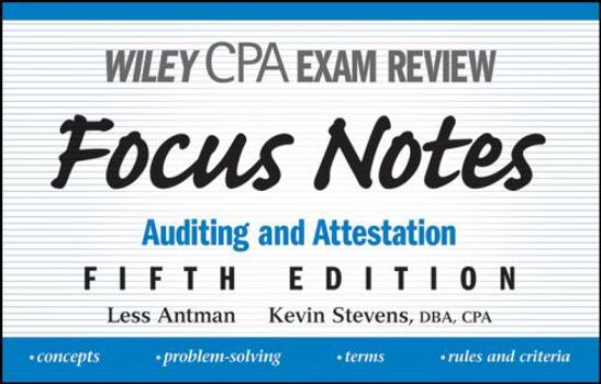 Paperback Auditing and Attestation (Wiley Cpa Examination Review Focus Notes) Book