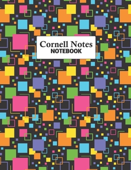 Cornell Notes Notebook: Study More Efficiently With This Note-Taking Method For College and University Students : Color Squares On Squares