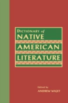 Hardcover Dictionary of Native American Literature Book