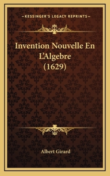 Hardcover Invention Nouvelle En L'Algebre (1629) [French] Book