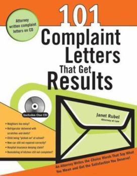 Paperback 101 Complaint Letters That Get Results [With CDROM] Book