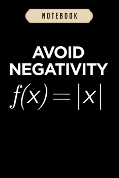 Paperback Notebook: Avoid negativity math equation funny math teacher gift journal-6x9(100 pages)Blank Lined Journal For kids, student, sc Book