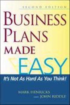 Paperback Business Plans Made Easy 2nd Edition: It's Not as Hard as You Think Book