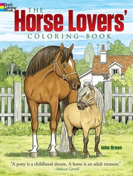 Paperback The Horse Lovers' Coloring Book