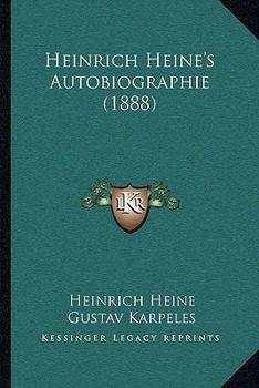 Paperback Heinrich Heine's Autobiographie (1888) [German] Book