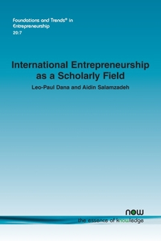 Paperback International Entrepreneurship as a Scholarly Field Book