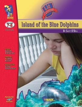 Paperback Island of the Blue Dolphins, by Scott O'Dell Lit Link Grades 7-8 Book