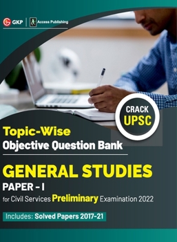 Paperback UPSC General Studies Paper I Topic-Wise Objective Question Bank Book