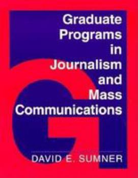 Paperback Graduate Prog Jrnlsm/Mass Comm-96 Book