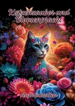 Katzenzauber und Blumenpracht: Ausmalwelten (German Edition)