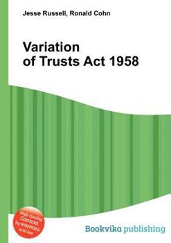 Paperback Variation of Trusts ACT 1958 Book