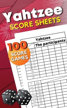 Yahtzee Score Sheets: Triple Yahtzee Score Pads - Large Yahtzee Score Pads with 100 Sheets for Scorekeeping - Yahtzee Score Cards: 5x8''