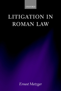 Hardcover Litigation in Roman Law Book