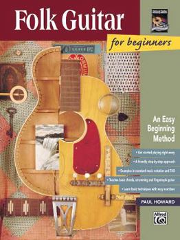 Paperback Folk Guitar for Beginners: An Easy Beginning Method (National Guitar Workshop Arts Series) Book