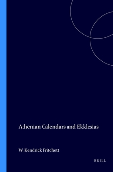 Paperback Athenian Calendars and Ekklesias Book