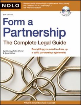 Paperback Form a Partnership: The Complete Legal Guide Book