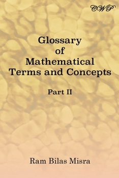 Paperback Glossary of Mathematical Terms and Concepts (Part II) Book
