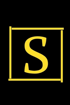 S: Cute Initial Monogram Letter S College Ruled Notebook / Blank Lined Note Book / Diary For Writing & Note Taking For Women,Men,and Kids / Awesome Journal Gift / Perfect Birthday Gift