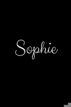 Paperback Sophie: notebook with the name on the cover, elegant, discreet, official notebook for notes Book