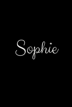 Sophie: notebook with the name on the cover, elegant, discreet, official notebook for notes