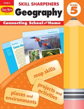 Paperback Skill Sharpeners: Geography, Grade 5 Workbook Book