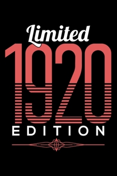 LIMITED 1920 EDITION: Dot Grid Journal, Diary, Notebook, 6x9 inches with 120 Pages.