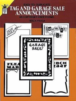 Paperback Easy-to-Duplicate Tag and Garage Sale Announcements (Quick Copy Art) Book