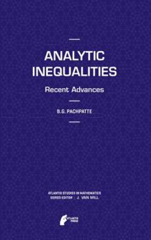 Hardcover Analytic Inequalities: Recent Advances Book