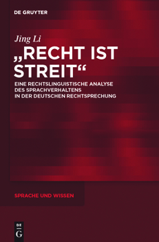 Hardcover "Recht ist Streit" [German] Book