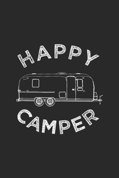 Happy Camper: Happy Trailer Camper, Retro Camping Caravan  Journal/Notebook Blank Lined Ruled 6x9 100 Pages