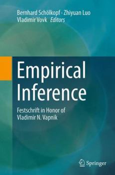 Paperback Empirical Inference: Festschrift in Honor of Vladimir N. Vapnik Book