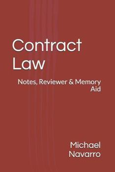 Paperback Contract Law: Notes, Reviewer & Memory Aid Book