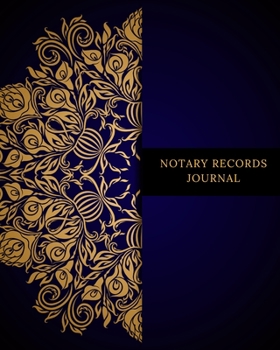 Notary Records Journal: Official Notary Journal Public Notary Records BookNotarial acts records events LogNotary Template Notary Receipt Book - Paperback