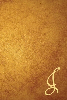 Paperback J: Executive Monogram Initial Personalized Notebook Journal Diary Letter J Gold Cover Book