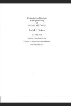 Paperback Computer Architecture & Programming of the Intel X86 Family Book