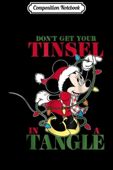 Composition Notebook: Disney Christmas Minnie Tangled Tinsel  Journal/Notebook Blank Lined Ruled 6x9 100 Pages
