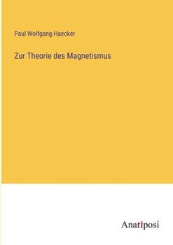 Paperback Zur Theorie des Magnetismus [German] Book