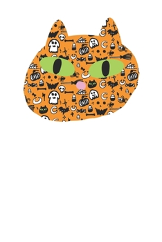 Paperback Awesome Orange Cat Halloween 120 Page Notebook Lined Journal for Lovers of Halloween Book