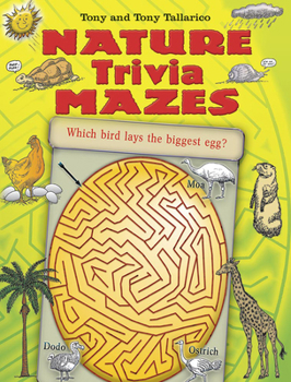Paperback Nature Trivia Mazes Book
