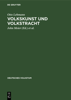 Hardcover Volkskunst Und Volkstracht [German] Book