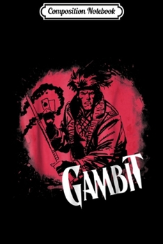 Composition Notebook: Marvel X-Men Gambit Circle Splatter Graphic  Journal/Notebook Blank Lined Ruled 6x9 100 Pages