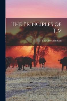 Paperback The Principles of Tiv Book